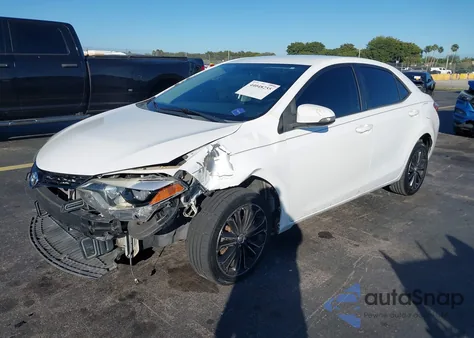 2014 Toyota Corolla S Plus from USA, damaged, VIN 5YFBURHE6EP145011